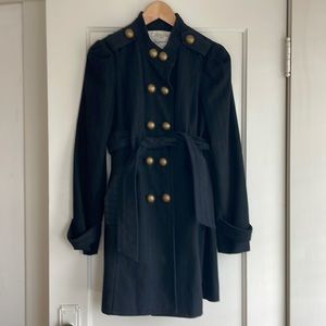 Cartonnier Anthropologie Black Corduroy Brass button jacket
